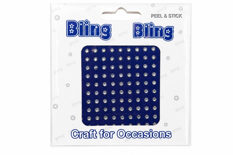 Picture of Iridescent diamante 3mm bling bling craft stickers